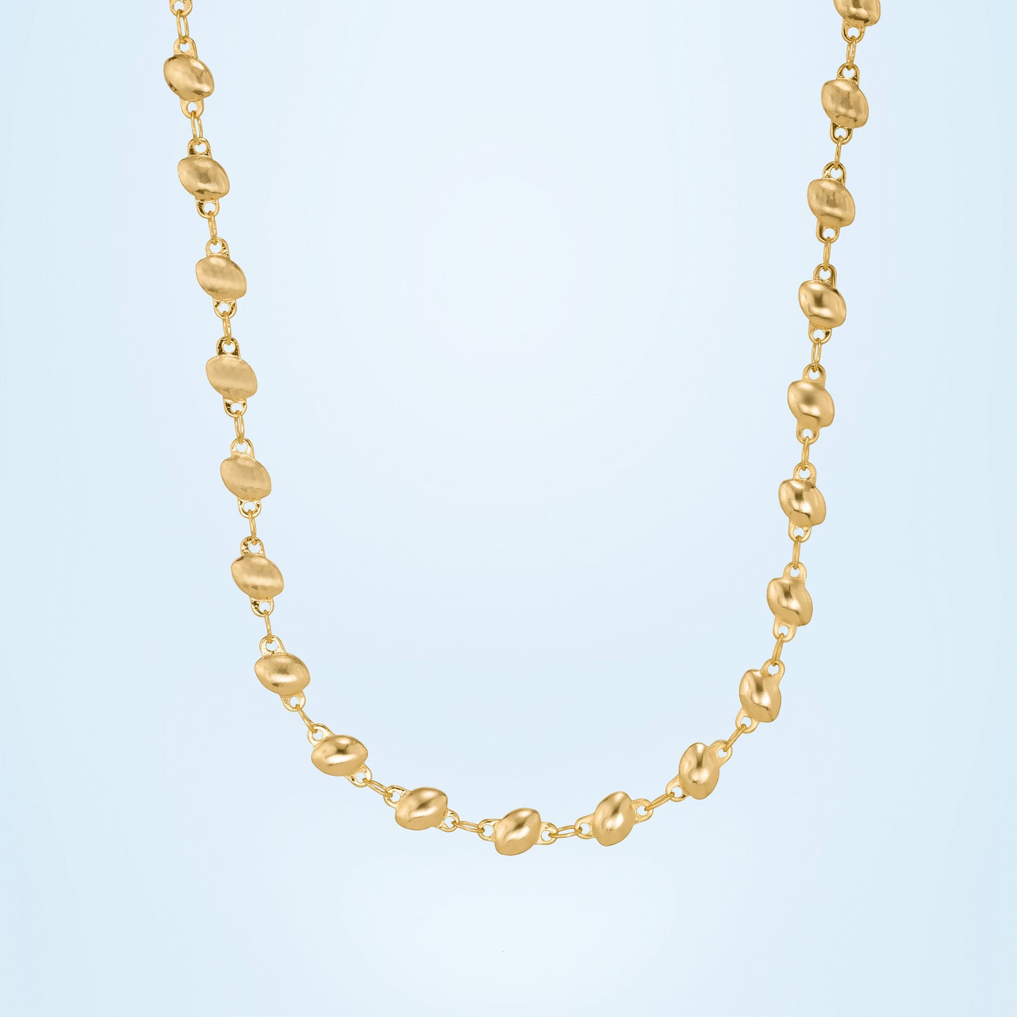 golden pebble chain