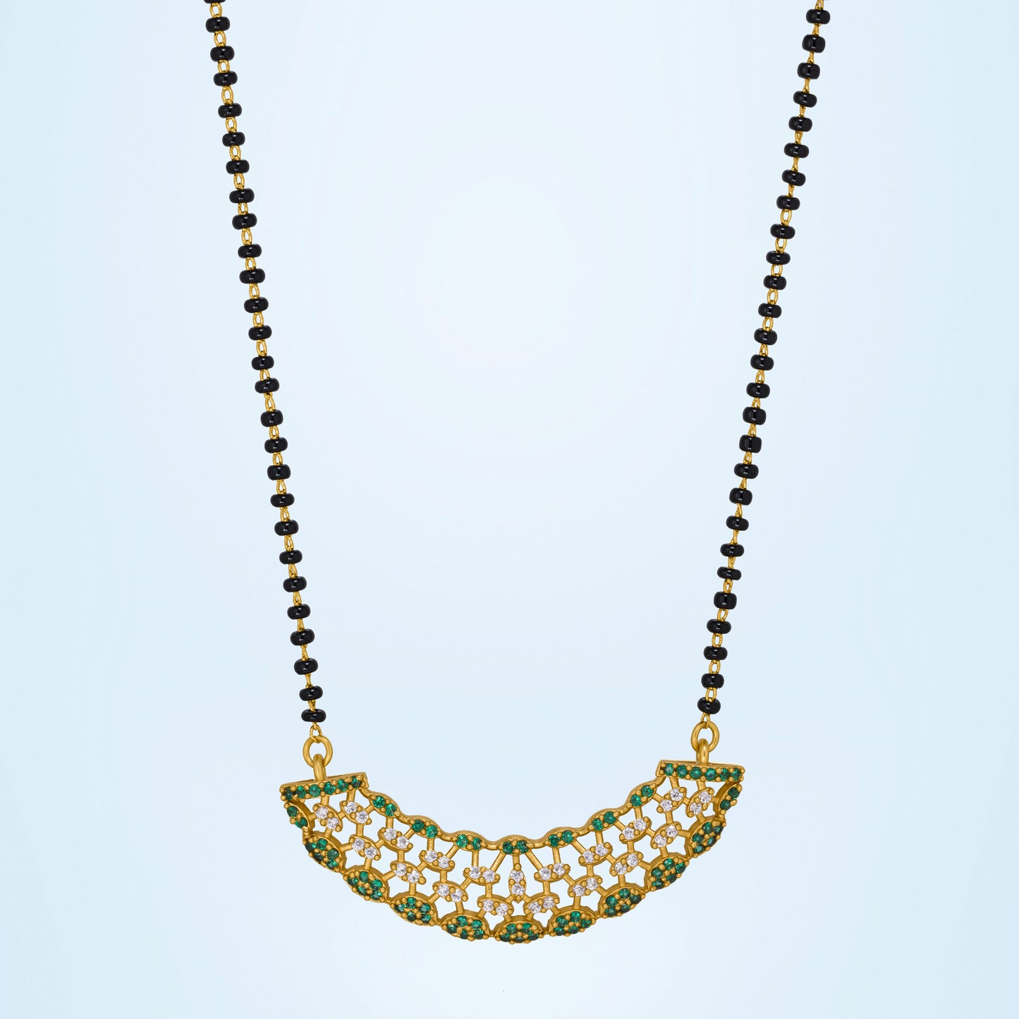 green blossom mangalsutra