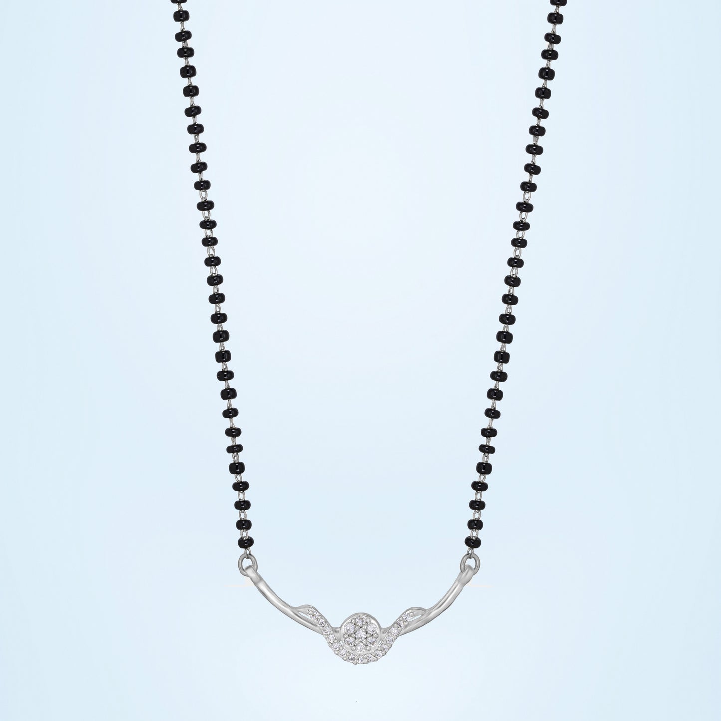 silver celestial mangalsutra