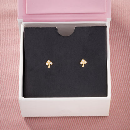 White Blossom Spark Studs