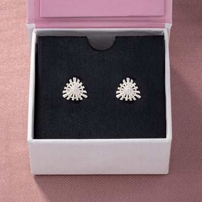 Silver Sunburst Stud