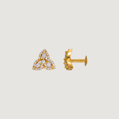 Diamond and Golden  Earrings