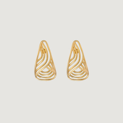 Pair of golden earrings