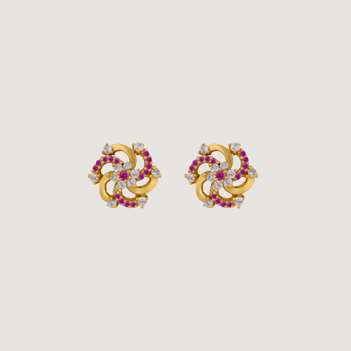 diamond and golden earrings