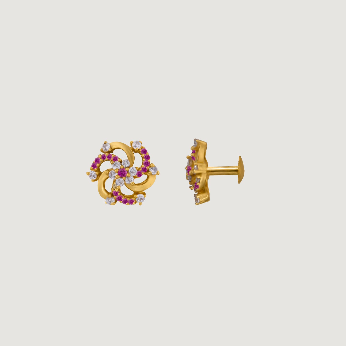 diamond and golden earrings