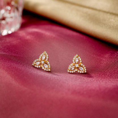 Diamond and Golden  Earrings