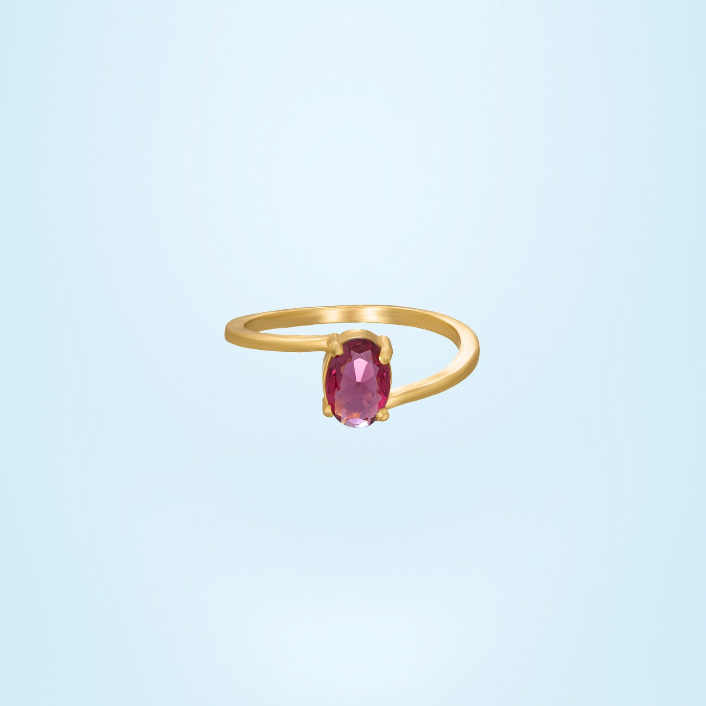 red solace solitaire ring