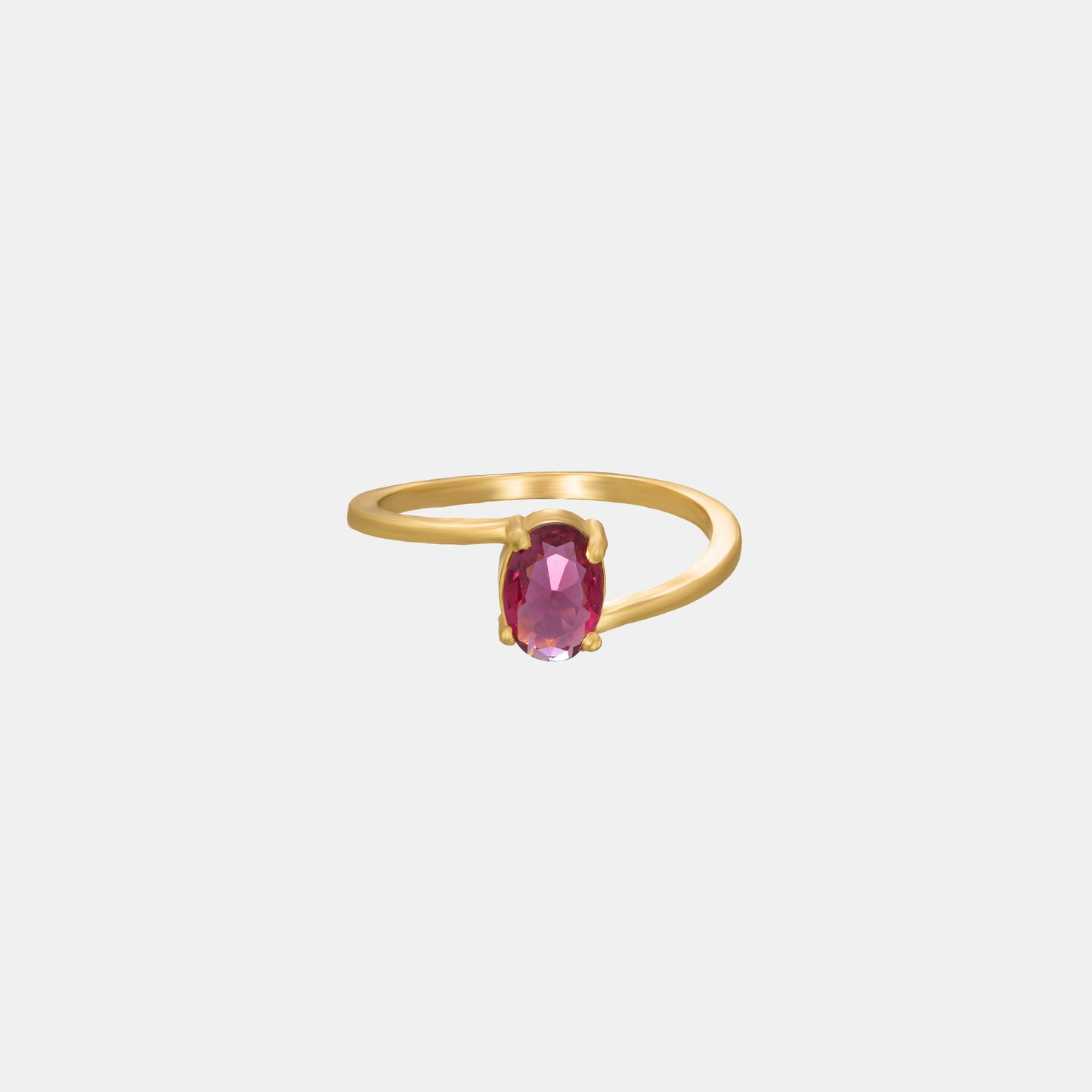 red solace solitaire ring