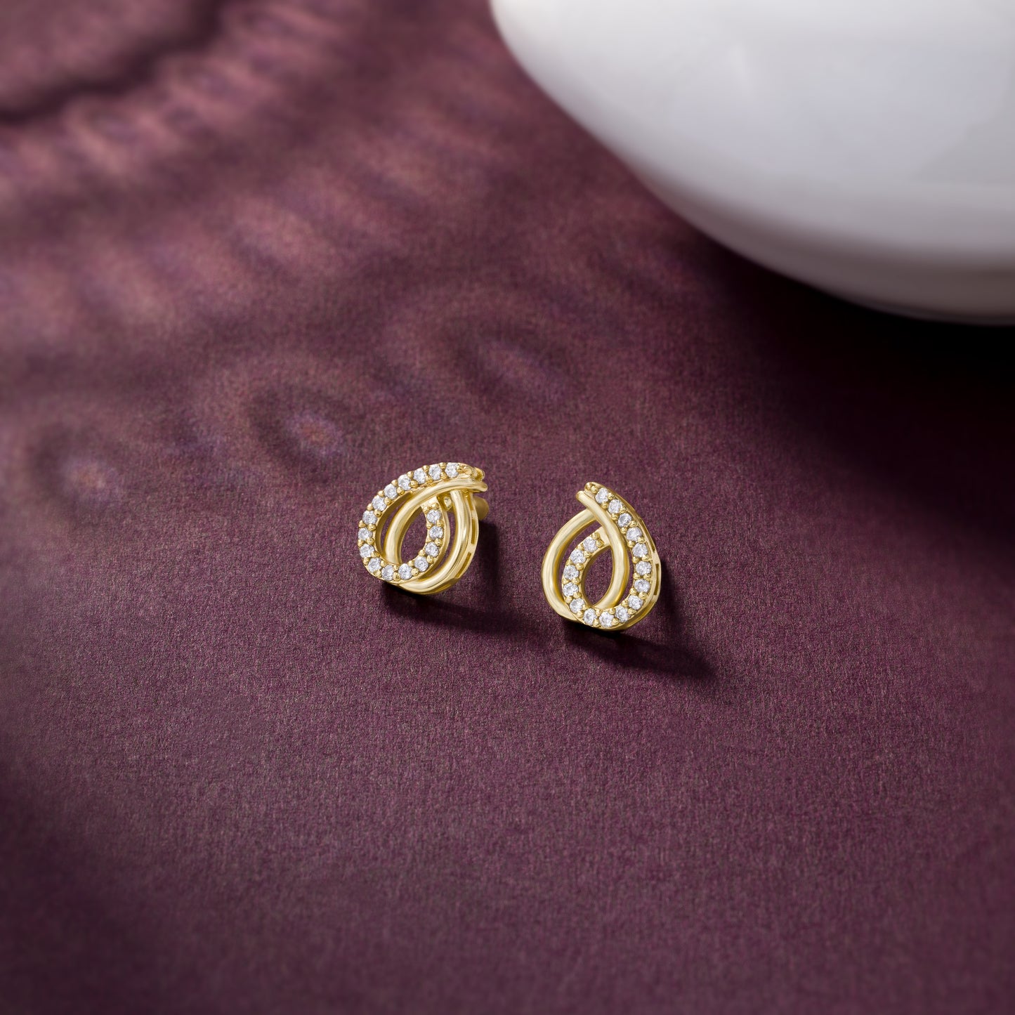 elegant twisted earrings