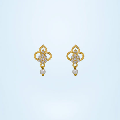 Crystal Gold Earrings