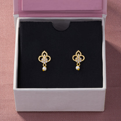 Crystal Gold Earrings