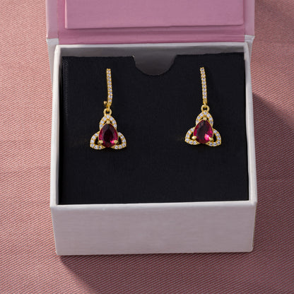 Red Heritage Glow Earring