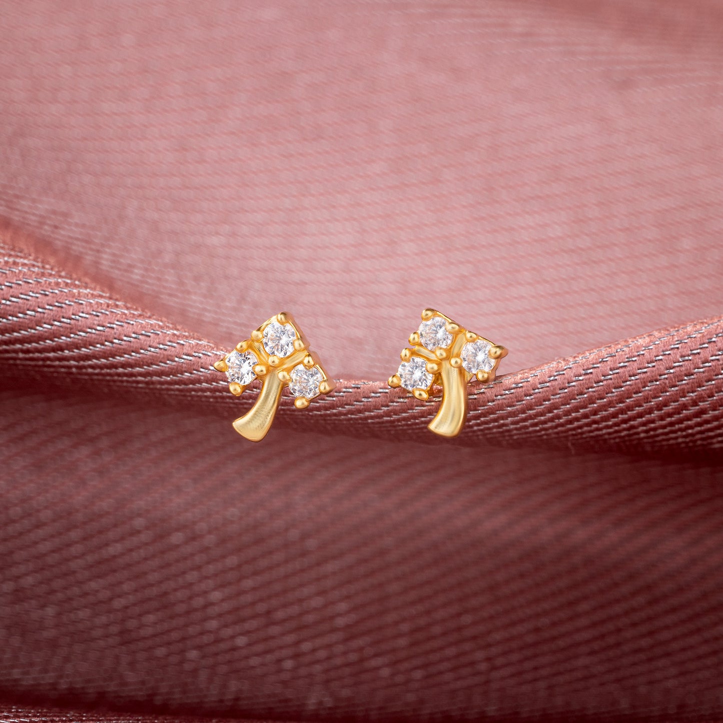 white blossom spark studs