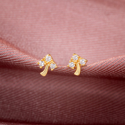 White Blossom Spark Studs