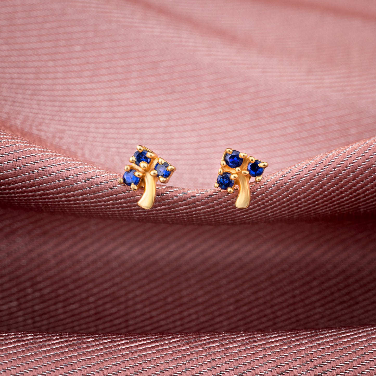 blue blossom spark studs