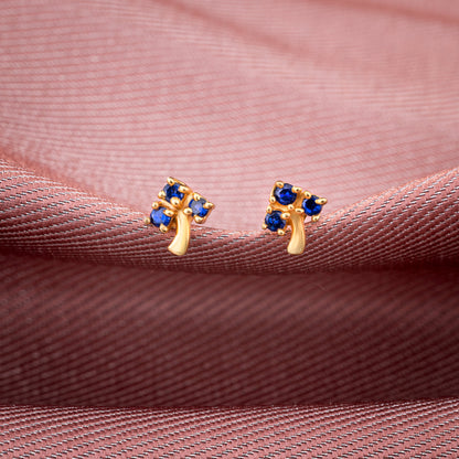 Blue Blossom Spark Studs