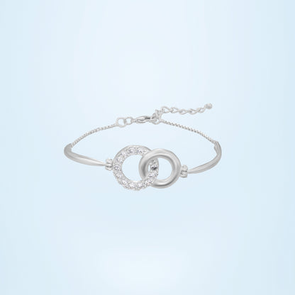 Silver Infinity Bond Bracelet