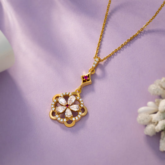 White Blossom Radiance Pendant