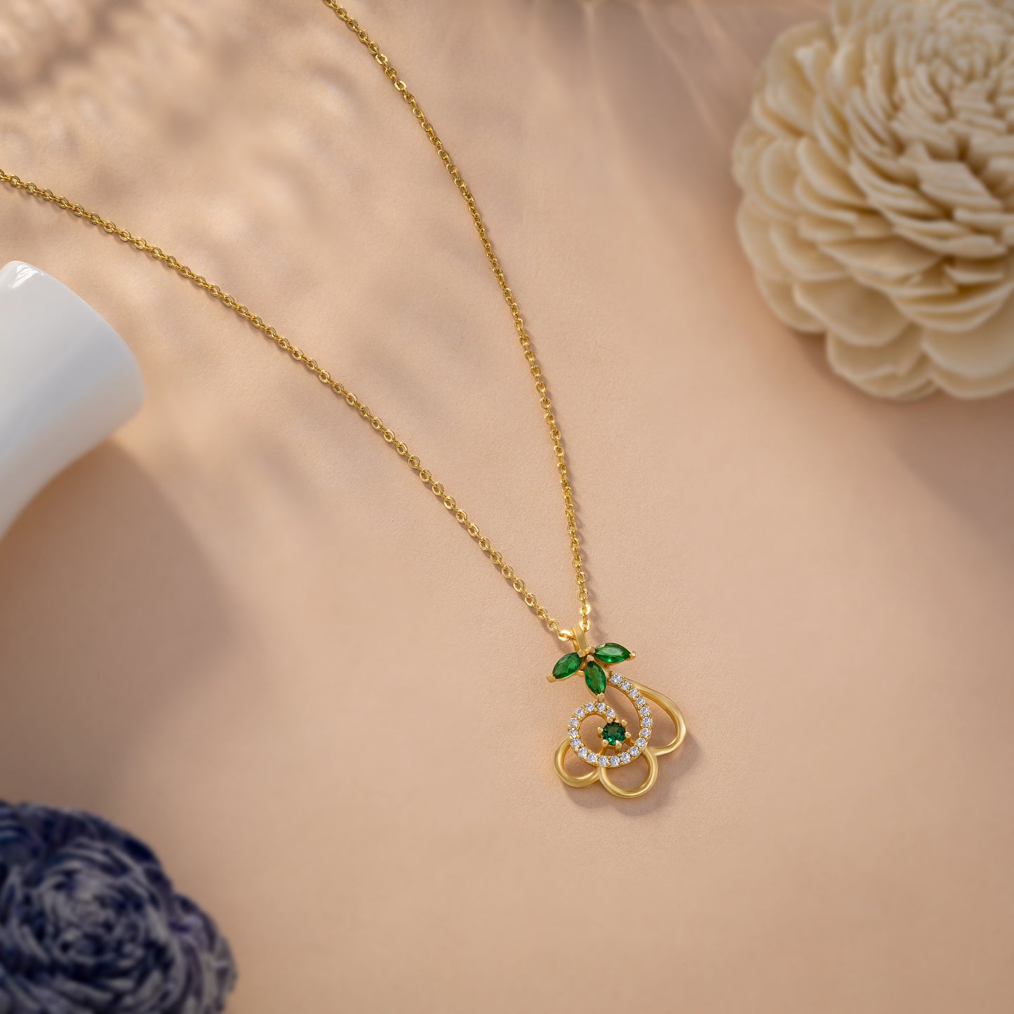 floral elegance pendant