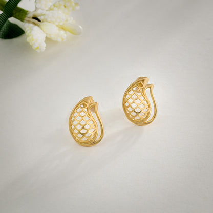 Pair of Golden Pine Earrings