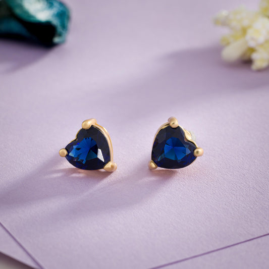 Pair of Blue Sapphire Earrings