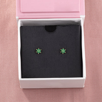 Green Bloom Petite Studs