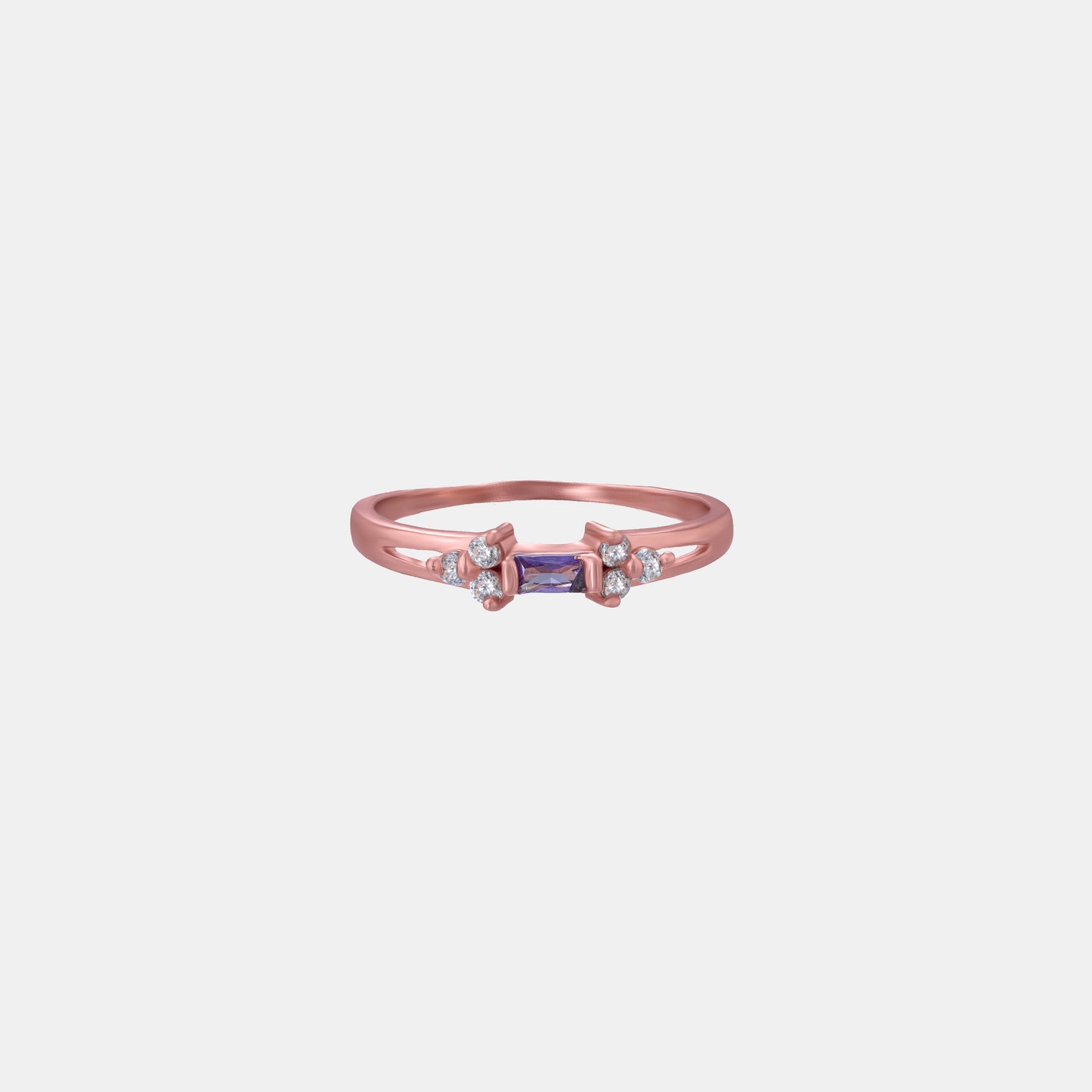 rose gold band ring