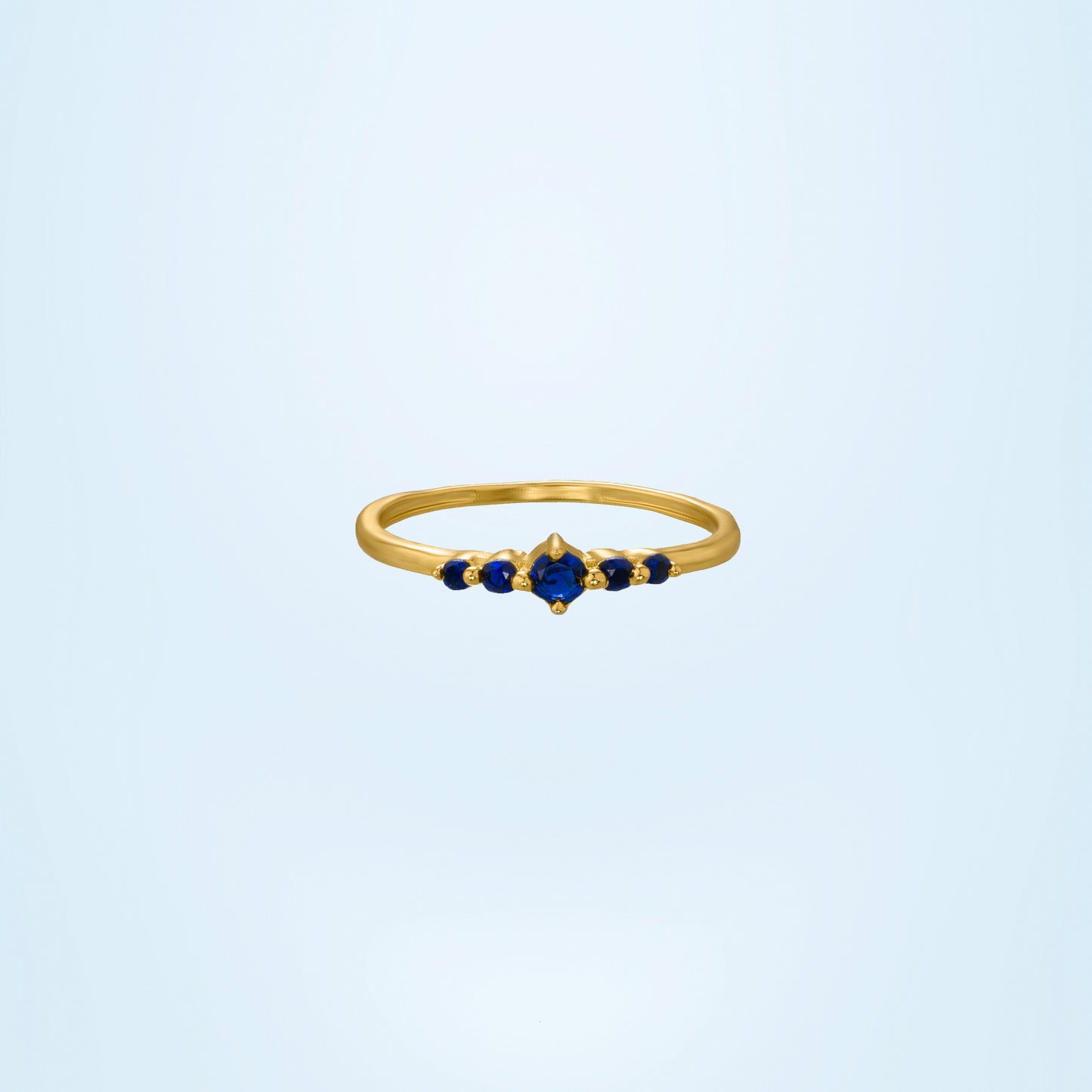 blue spark petite ring