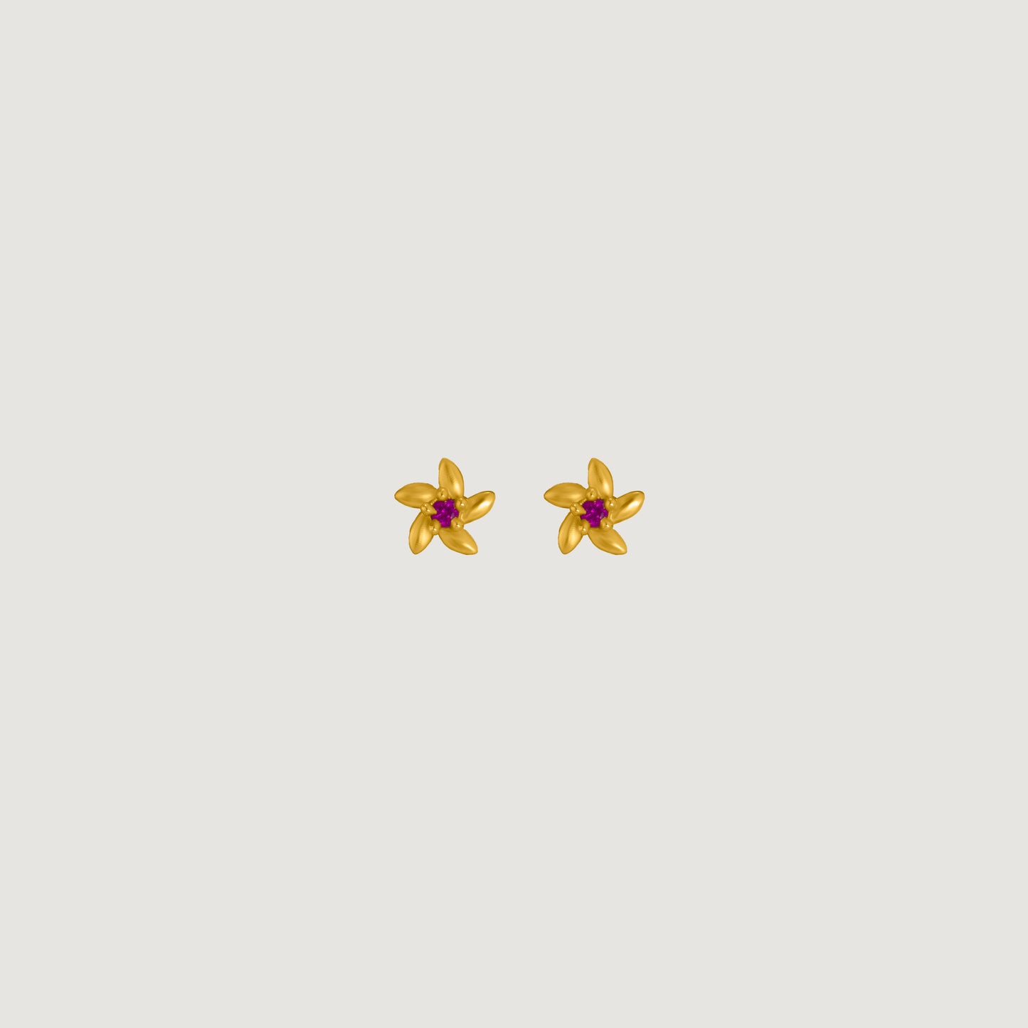 red golden grace studs