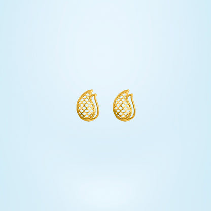 Pair of Golden Pine Earrings