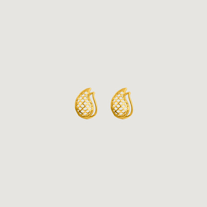 Pair of Golden Pine Earrings