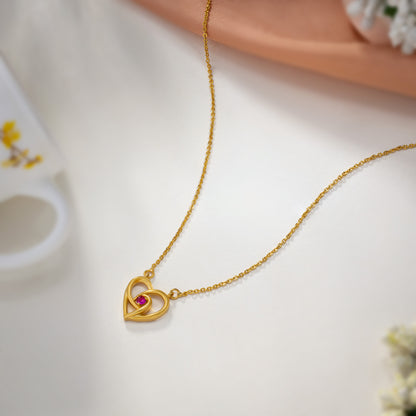 Red Eternal Heart Pendant