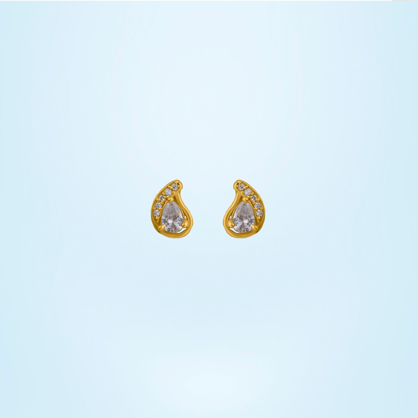 blue raindrop elegance studs