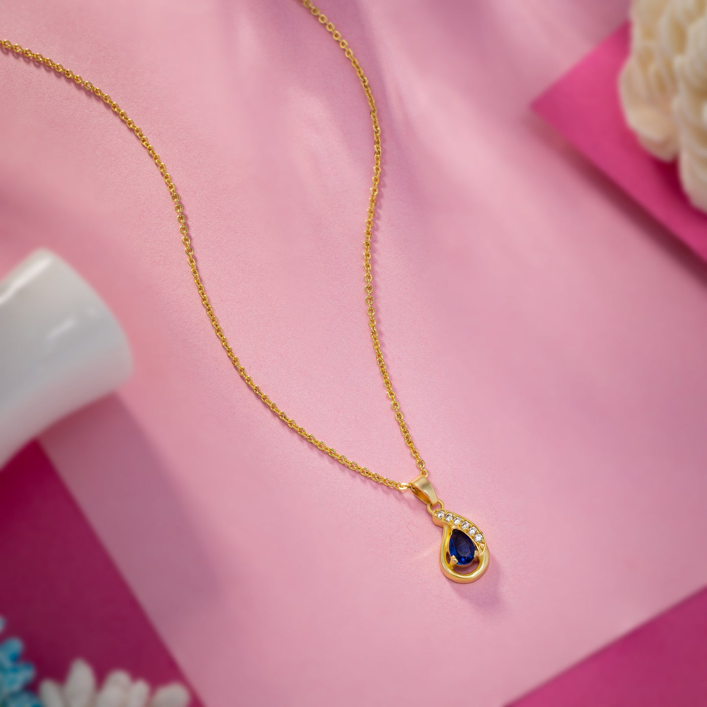 blue eternal elegance sapphire pendant