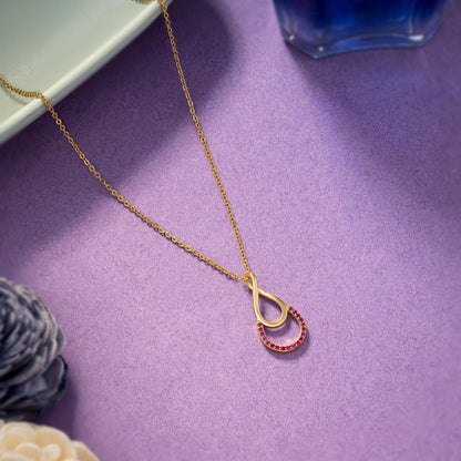 Red Infinity Glow Pendant