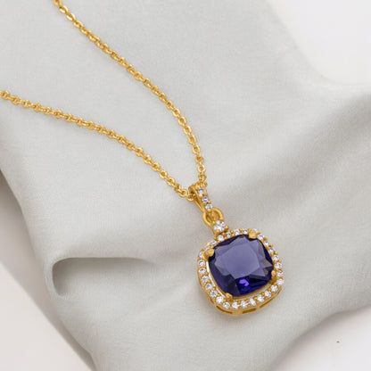 Blue Halo Elegance Pendant