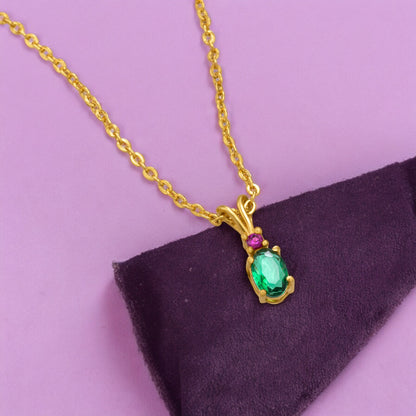 Golden Necklace with Diamond