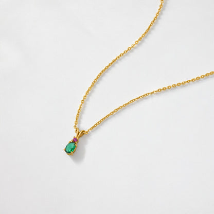 Golden Necklace with Diamond