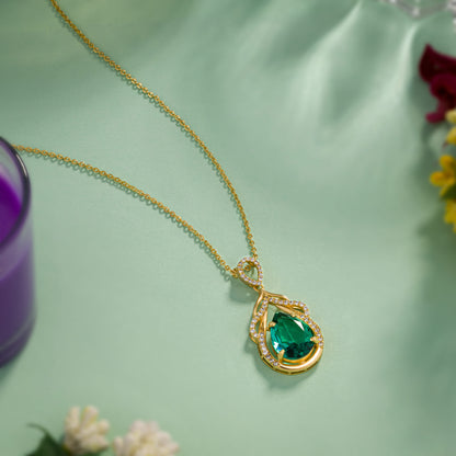 Green Dewdrop Pendant