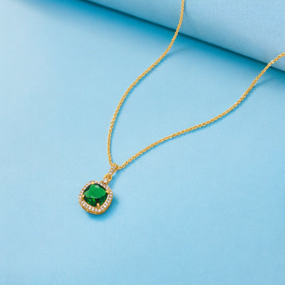 Green Halo Elegance Pendant