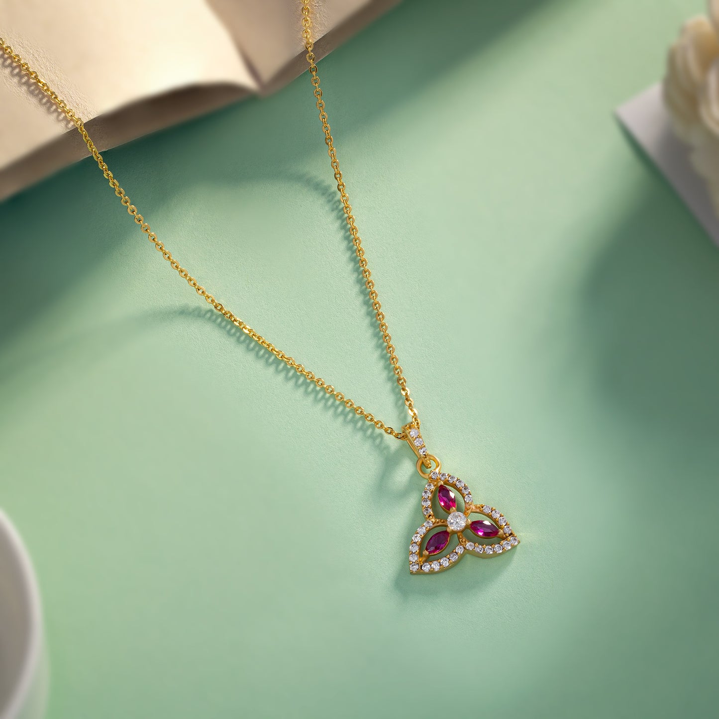 red trinity radiance pendant