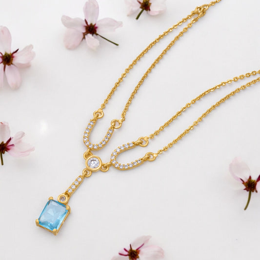 Blue Azure Grace Necklace