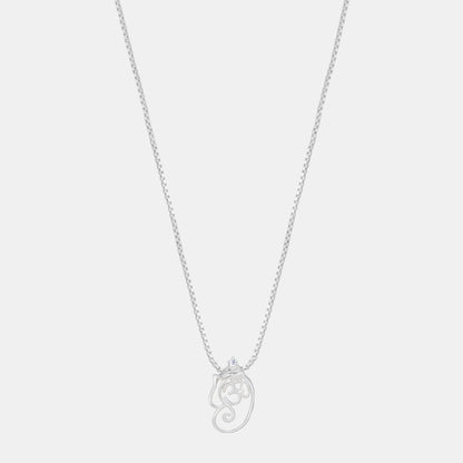 Silver Necklace with Om Pendant