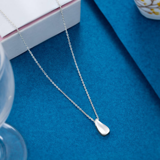 Silver Tear Necklace