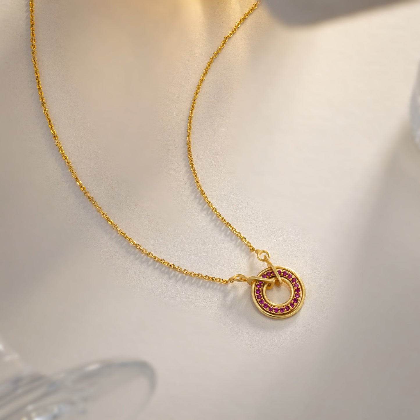 red circle of radiance pendant