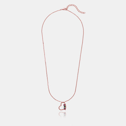 Rose Gold Necklace with a Heart Pendant