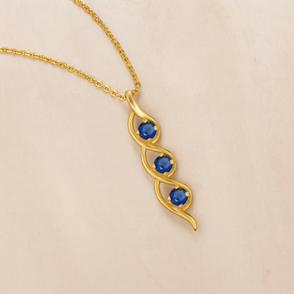 Blue Ethereal Twist Necklace