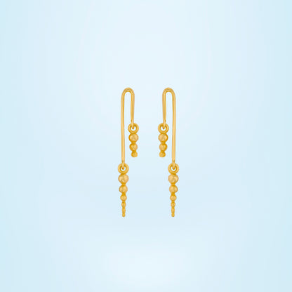 Pair of Golden Beads Earrings