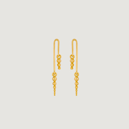 Pair of Golden Beads Earrings