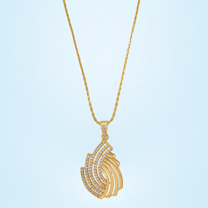 Beauty of Simplicity with this Stunning Golden Pendant